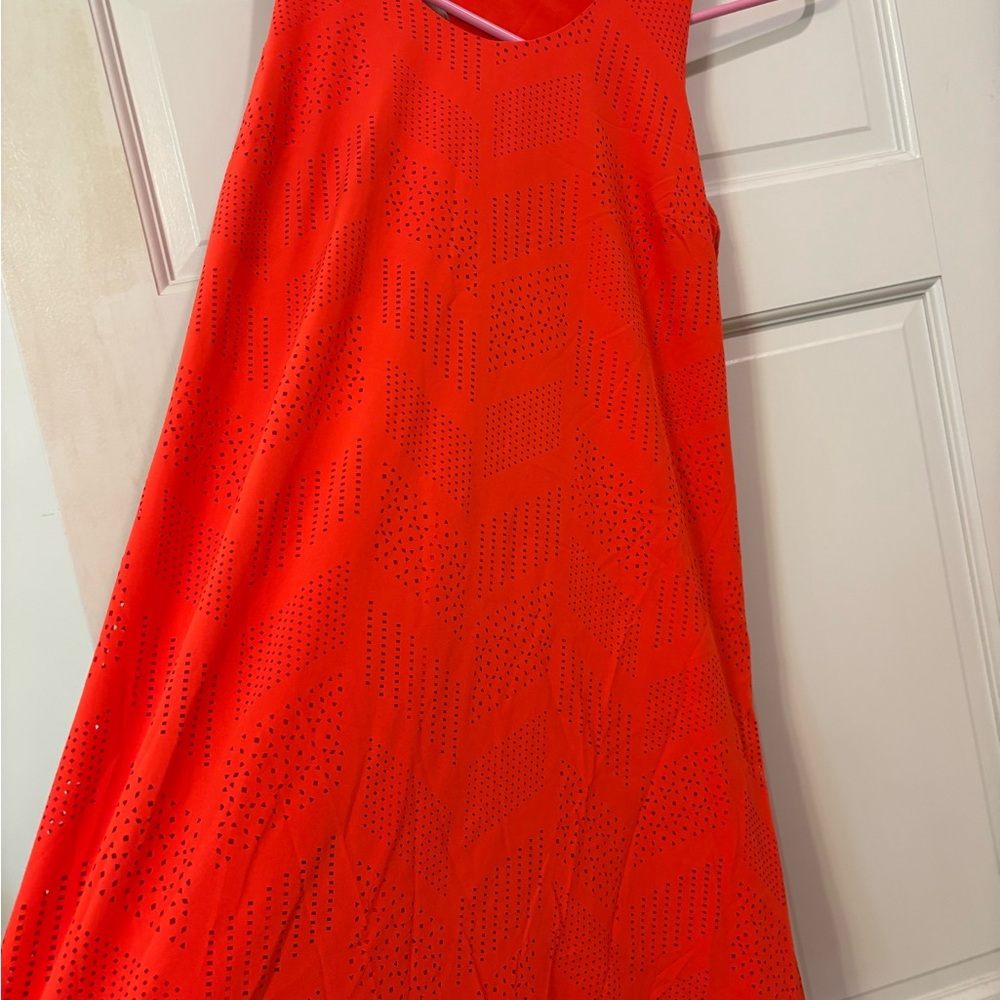 Athleta orange Sleeveless dress.